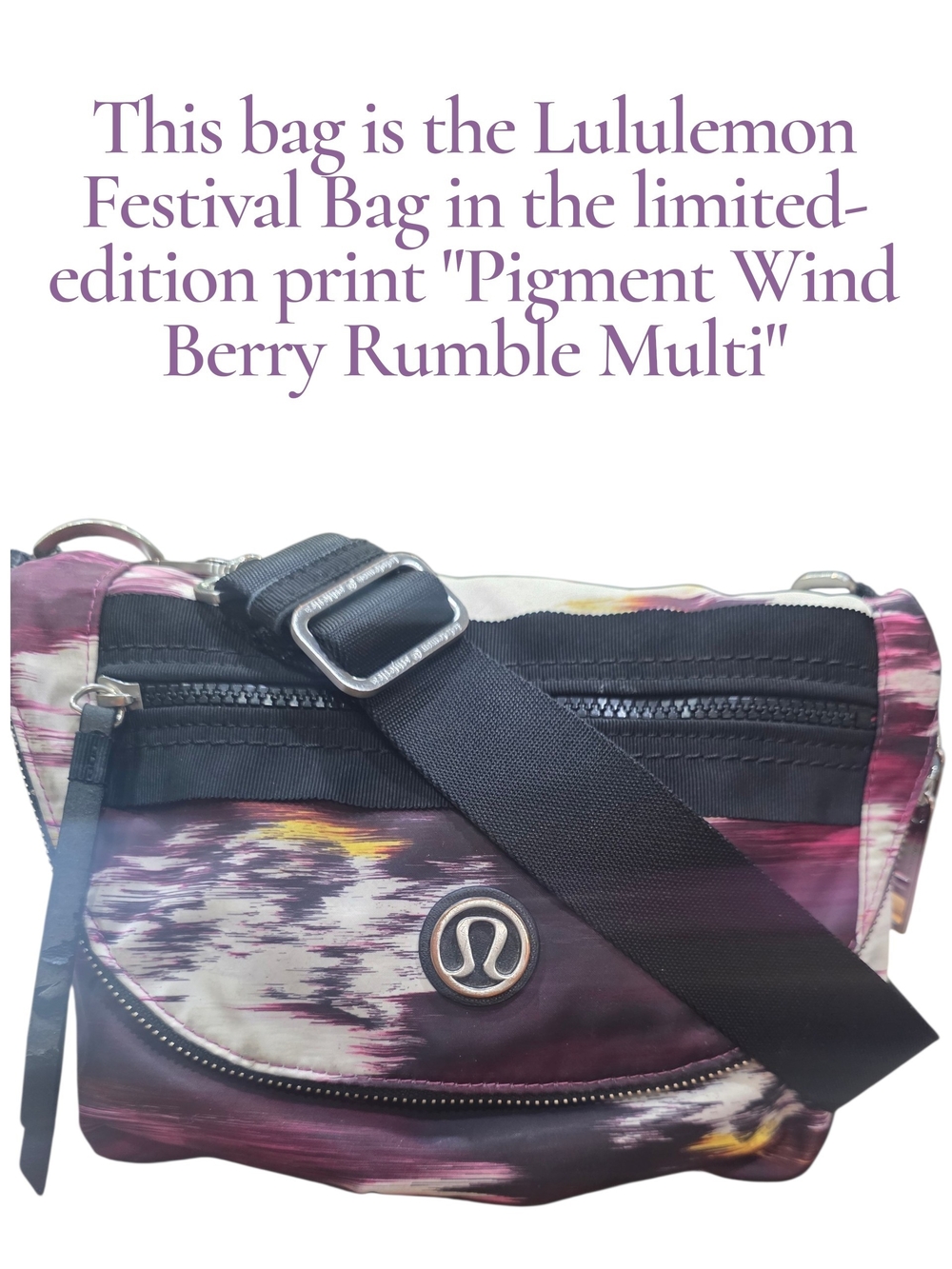 lululemon athletica Crossbody Festival Bag — Berry Purple Multi